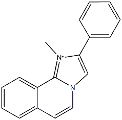 1-methyl-2-phenylimidazo[2,1-a]isoquinolin-1-ium Structure