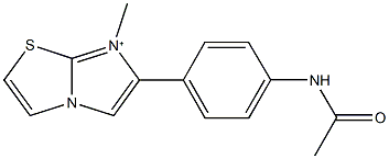 6-[4-(acetylamino)phenyl]-7-methylimidazo[2,1-b][1,3]thiazol-7-ium Structure