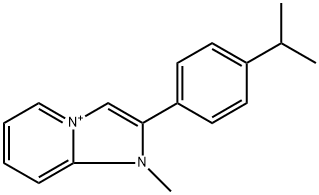 2-(4-isopropylphenyl)-1-methylimidazo[1,2-a]pyridin-1-ium 结构式