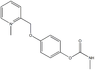 4-[(1-methyl-2-pyridiniumyl)methoxy]phenyl methylcarbamate 结构式