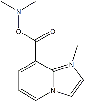 8-{[(dimethylamino)oxy]carbonyl}-1-methylimidazo[1,2-a]pyridin-1-ium Structure