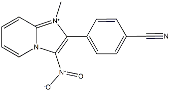 2-(4-cyanophenyl)-1-methyl-3-nitroimidazo[1,2-a]pyridin-1-ium Structure