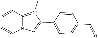 2-(4-formylphenyl)-1-methylimidazo[1,2-a]pyridin-1-ium Struktur