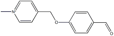 4-[(4-formylphenoxy)methyl]-1-methylpyridinium 结构式