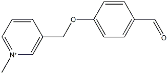 3-[(4-formylphenoxy)methyl]-1-methylpyridinium 化学構造式