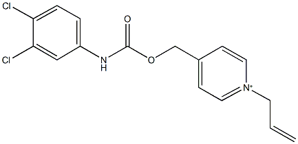 (1-allyl-4-pyridiniumyl)methyl 3,4-dichlorophenylcarbamate 结构式