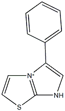 5-phenyl-7H-imidazo[2,1-b][1,3]thiazol-4-ium 结构式