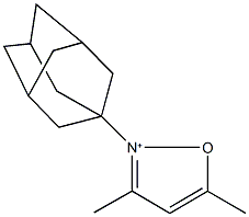 2-(1-adamantyl)-3,5-dimethylisoxazol-2-ium Struktur