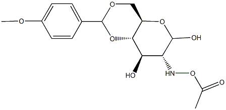 2-[(acetyloxy)amino]-2-deoxy-4,6-O-(4-methoxybenzylidene)hexopyranose|