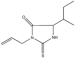 3-allyl-5-sec-butyl-2-thioxoimidazolidin-4-one Structure
