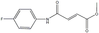 methyl 4-(4-fluoroanilino)-4-oxo-2-butenoate Structure