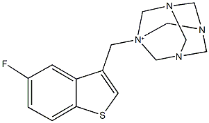 1030310-80-5 1-[(5-fluoro-1-benzothien-3-yl)methyl]-3,5,7-triaza-1-azoniatricyclo[3.3.1.1~3,7~]decane