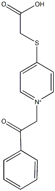 4-[(carboxymethyl)sulfanyl]-1-(2-oxo-2-phenylethyl)pyridinium Structure