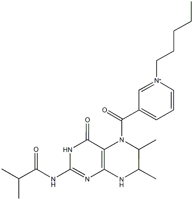 1030340-58-9 3-[(2-(isobutyrylamino)-6,7-dimethyl-4-oxo-4,6,7,8-tetrahydro-5(3H)-pteridinyl)carbonyl]-1-pentylpyridinium