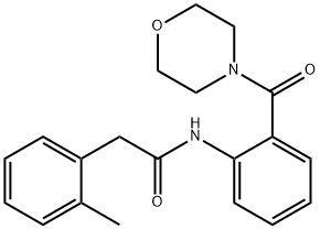 2-(2-methylphenyl)-N-[2-(4-morpholinylcarbonyl)phenyl]acetamide Struktur