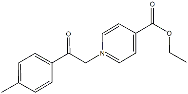 4-(ethoxycarbonyl)-1-[2-(4-methylphenyl)-2-oxoethyl]pyridinium,1030605-62-9,结构式