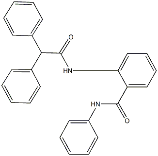 2-[(diphenylacetyl)amino]-N-phenylbenzamide 结构式