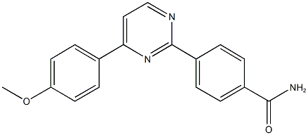 4-[4-(4-methoxyphenyl)-2-pyrimidinyl]benzamide Structure