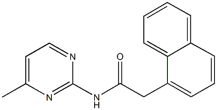 N-(4-methyl-2-pyrimidinyl)-2-(1-naphthyl)acetamide,1034734-87-6,结构式