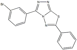 3-(3-bromophenyl)-6-phenyl[1,2,4]triazolo[3,4-b][1,3,4]thiadiazole,1034734-95-6,结构式