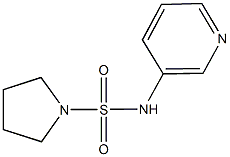 N-(3-pyridinyl)-1-pyrrolidinesulfonamide 结构式