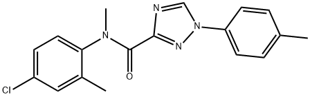 N-(4-chloro-2-methylphenyl)-N-methyl-1-(4-methylphenyl)-1H-1,2,4-triazole-3-carboxamide|