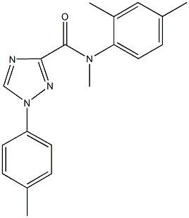 N-(2,4-dimethylphenyl)-N-methyl-1-(4-methylphenyl)-1H-1,2,4-triazole-3-carboxamide,1034735-18-6,结构式