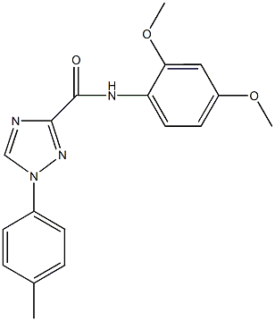 N-(2,4-dimethoxyphenyl)-1-(4-methylphenyl)-1H-1,2,4-triazole-3-carboxamide Structure