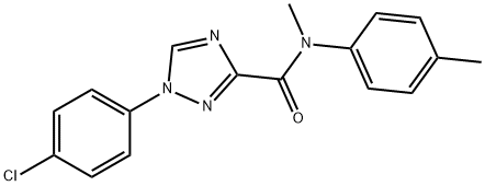 1-(4-chlorophenyl)-N-methyl-N-(4-methylphenyl)-1H-1,2,4-triazole-3-carboxamide Structure