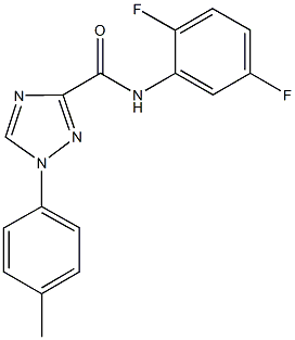 N-(2,5-difluorophenyl)-1-(4-methylphenyl)-1H-1,2,4-triazole-3-carboxamide Structure