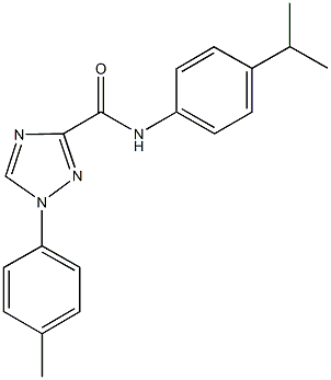 N-(4-isopropylphenyl)-1-(4-methylphenyl)-1H-1,2,4-triazole-3-carboxamide Structure