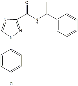 1034735-44-8 1-(4-chlorophenyl)-N-(1-phenylethyl)-1H-1,2,4-triazole-3-carboxamide