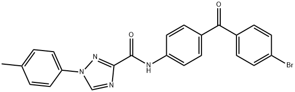 1034735-45-9 N-[4-(4-bromobenzoyl)phenyl]-1-(4-methylphenyl)-1H-1,2,4-triazole-3-carboxamide
