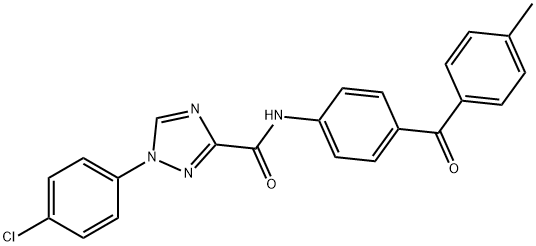 1-(4-chlorophenyl)-N-[4-(4-methylbenzoyl)phenyl]-1H-1,2,4-triazole-3-carboxamide|