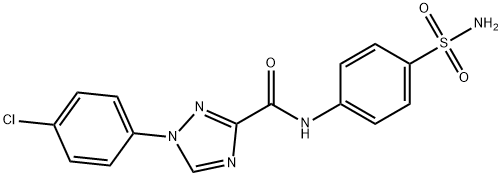 N-[4-(aminosulfonyl)phenyl]-1-(4-chlorophenyl)-1H-1,2,4-triazole-3-carboxamide Struktur