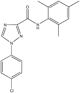 1-(4-chlorophenyl)-N-mesityl-1H-1,2,4-triazole-3-carboxamide Struktur