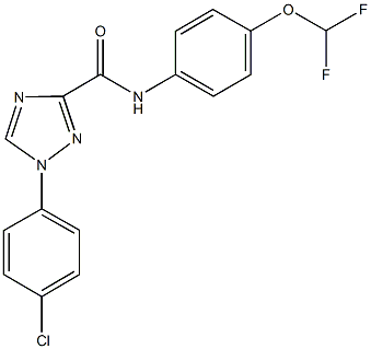 1-(4-chlorophenyl)-N-[4-(difluoromethoxy)phenyl]-1H-1,2,4-triazole-3-carboxamide Structure