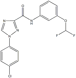 1-(4-chlorophenyl)-N-[3-(difluoromethoxy)phenyl]-1H-1,2,4-triazole-3-carboxamide|