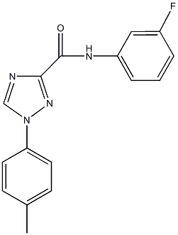 N-(3-fluorophenyl)-1-(4-methylphenyl)-1H-1,2,4-triazole-3-carboxamide Struktur