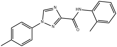 N-(2-methylphenyl)-1-(4-methylphenyl)-1H-1,2,4-triazole-3-carboxamide Struktur