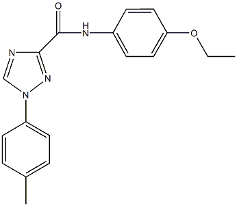 N-(4-ethoxyphenyl)-1-(4-methylphenyl)-1H-1,2,4-triazole-3-carboxamide Structure