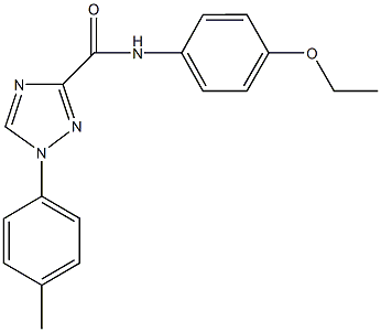 N-(4-ethoxyphenyl)-1-(4-methylphenyl)-1H-1,2,4-triazole-3-carboxamide Struktur