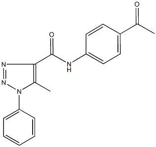 N-(4-acetylphenyl)-5-methyl-1-phenyl-1H-1,2,3-triazole-4-carboxamide Structure