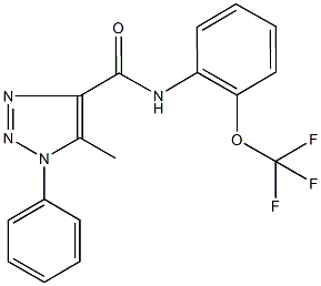 5-methyl-1-phenyl-N-[2-(trifluoromethoxy)phenyl]-1H-1,2,3-triazole-4-carboxamide|