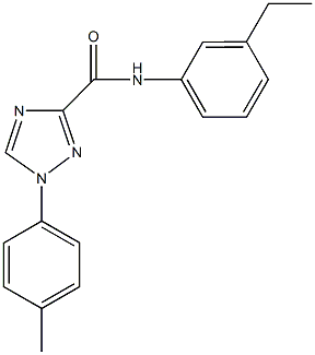 N-(3-ethylphenyl)-1-(4-methylphenyl)-1H-1,2,4-triazole-3-carboxamide|