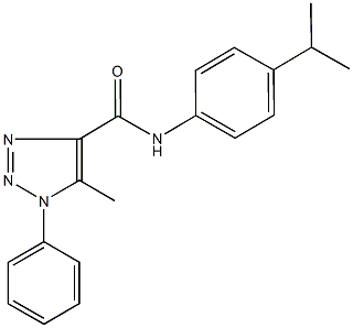 N-(4-isopropylphenyl)-5-methyl-1-phenyl-1H-1,2,3-triazole-4-carboxamide Structure