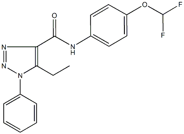 N-[4-(difluoromethoxy)phenyl]-5-ethyl-1-phenyl-1H-1,2,3-triazole-4-carboxamide Structure