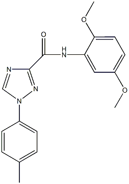 N-(2,5-dimethoxyphenyl)-1-(4-methylphenyl)-1H-1,2,4-triazole-3-carboxamide Structure