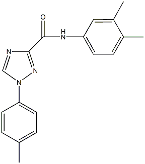 N-(3,4-dimethylphenyl)-1-(4-methylphenyl)-1H-1,2,4-triazole-3-carboxamide Structure