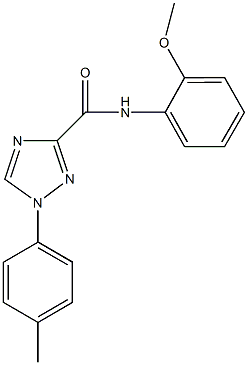 N-(2-methoxyphenyl)-1-(4-methylphenyl)-1H-1,2,4-triazole-3-carboxamide Structure